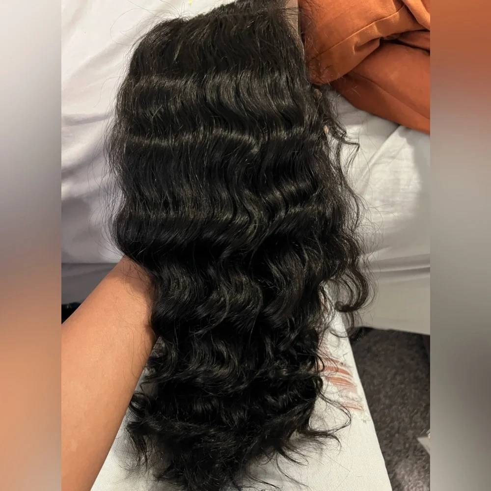 Brazilian Natural 100% Human Lace Front Wig - Picture 6 of 14